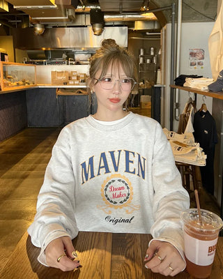 MAVEN Printed Oversized Sweatshirt