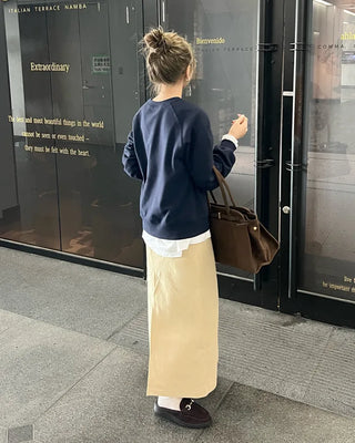 Classic cotton long skirt
