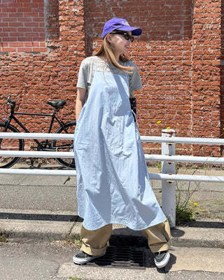 Side drawstring camisole long dress