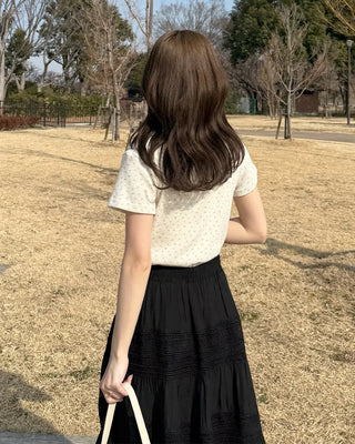 Flower pattern T-shirt