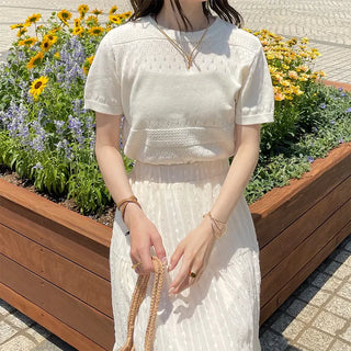 Punched Simple Summer Knit