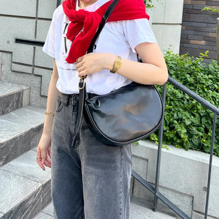 Half-moon shoulder bag