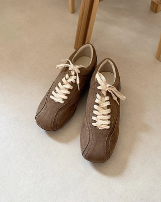 Suede sneakers