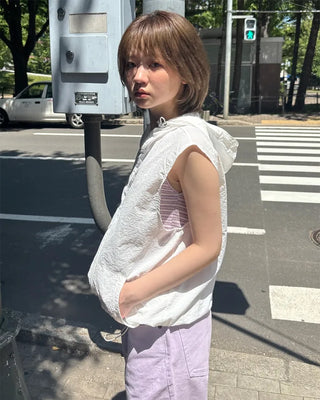 Border Heart Pocket Sleeveless