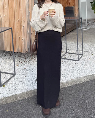 Loose-fit basic knit