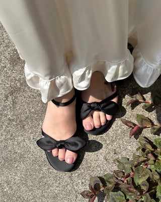 Ribbon detail sandals