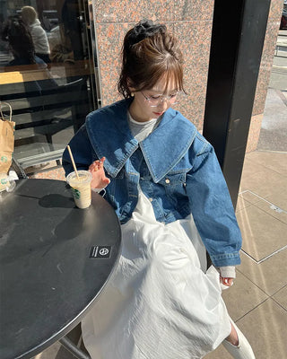 Big Collar Denim Jacket