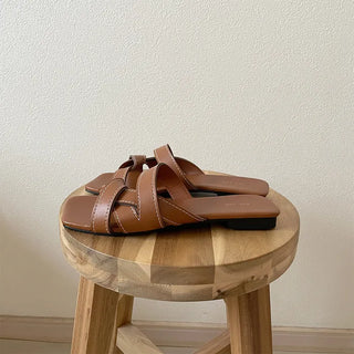 Twist mule sandals