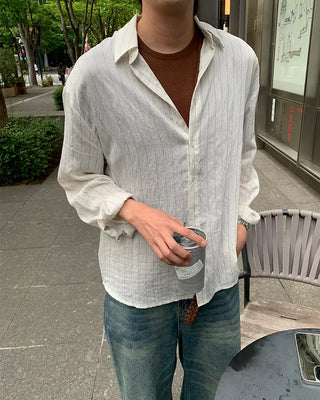 Linen striped shirt