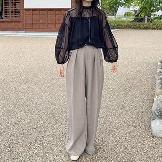 Sheer layered blouse