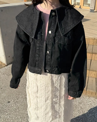 Big Collar Denim Jacket