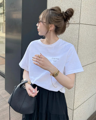 Back Venue Lettering Short-Sleeve T-Shirt