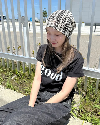 Patterned Stripe Beanie