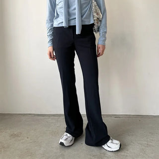 Slim bootcut slacks
