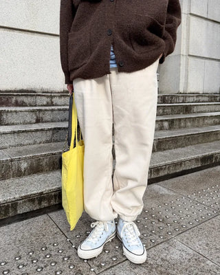 Simple elastic waist jogger pants