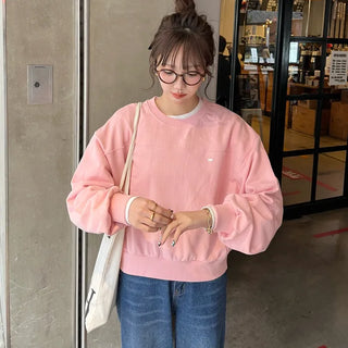 Front logo basic sweatshirt
