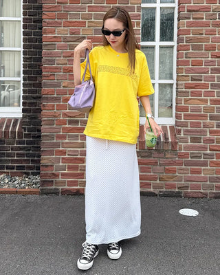 Pindot Easy Maxi Skirt