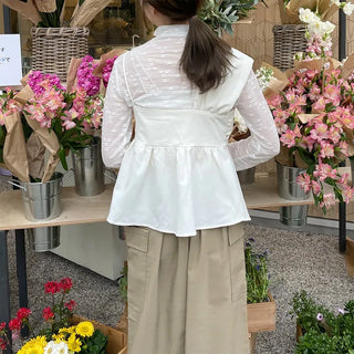 Twist Ribbon Camisole Blouse