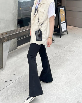Simple spandex bootcut slacks