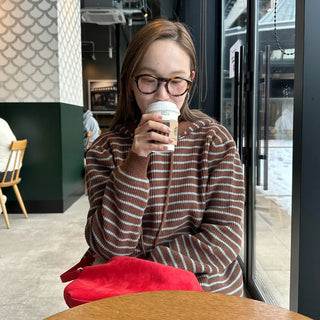 Striped Hoodie Knit