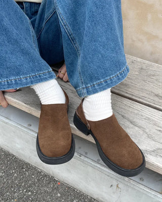 Suede bloafers