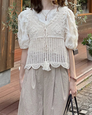 Vintage Crochet Vest