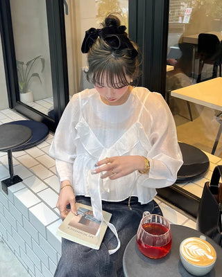 Frill Bistier Blouse Set