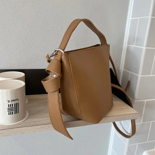 Leather square bag