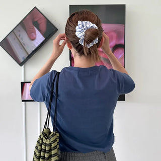 Striped scrunchie
