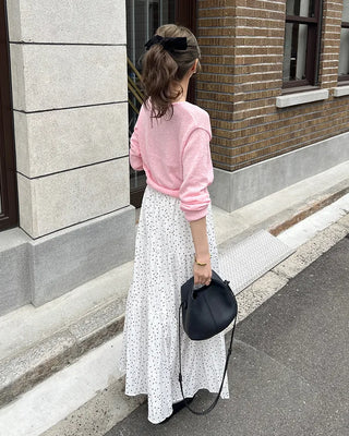 See-through V-neck cardigan