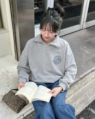 1990 Logo Half Sweatshirt