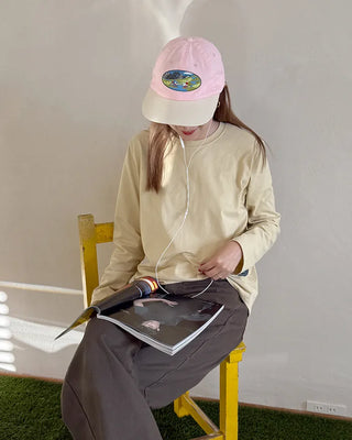 Embroidered Point Ball Cap