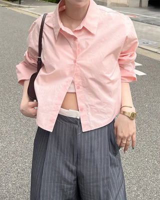 Basic crop shirt
