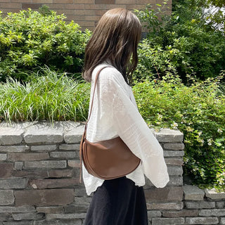 Half-moon shoulder bag