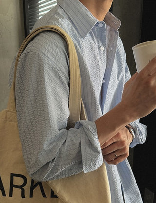 Light Seersucker Shirt (3 colors)