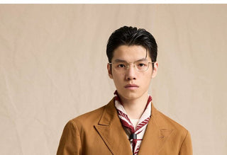 [CULTUM] Cotton Twill Double-Breasted Blazer