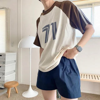 Banding cotton shorts