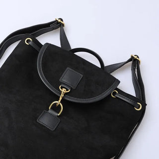Suede backpack