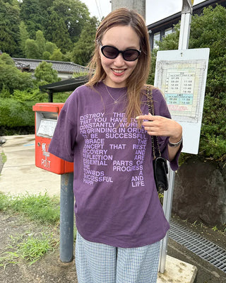 Casual Lettering Loose Fit Short Sleeve T-Shirt