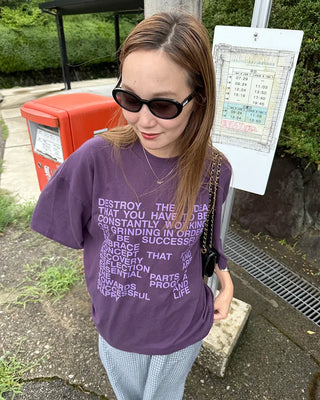 Casual Lettering Loose Fit Short Sleeve T-Shirt