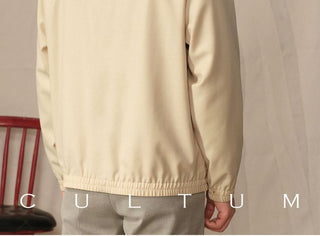 [CULTUM] Wool Blend Hooded Zip-Up Jacket