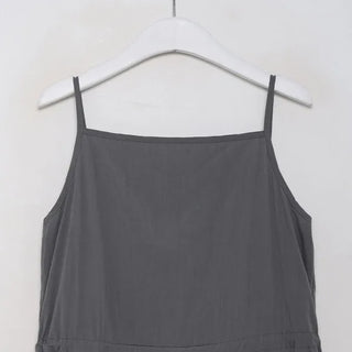 Nylon drawstring pocket camisole dress