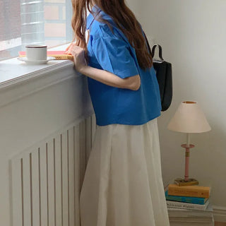 Cotton short-sleeved shirt