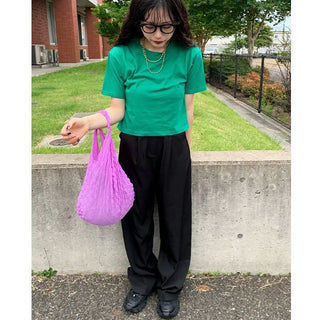 colorful cherry bomb crop t