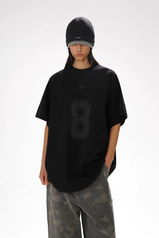 [MASONPRINCE] Combed Cotton No.8 Jersey T-Shirt