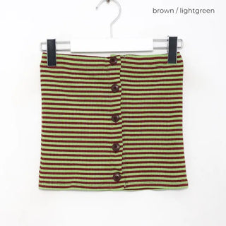 Button-up striped bustier