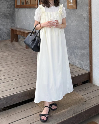 Shoulder String Long Dress
