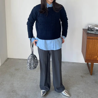 Round Cable Knit