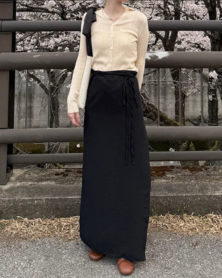 Layered strap wrap skirt