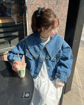 Big Collar Denim Jacket